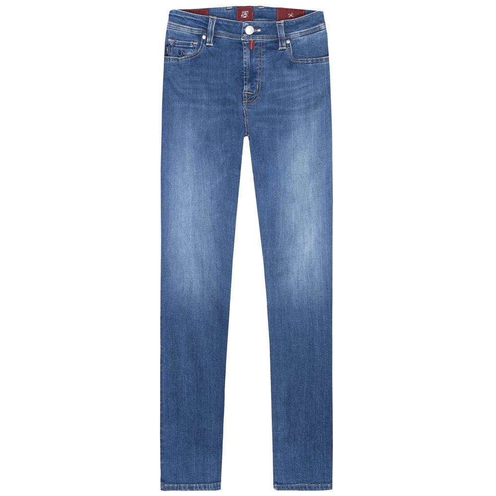 Tramarossa Blue Cotton Men's Jeans by Tramarossa