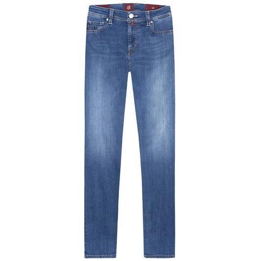 Tramarossa Blue Cotton Men's Jeans by Tramarossa