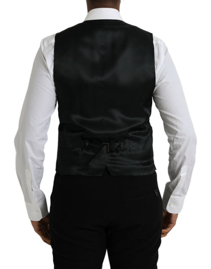 Gilet de soirée en laine noire Dolce &amp; Gabbana