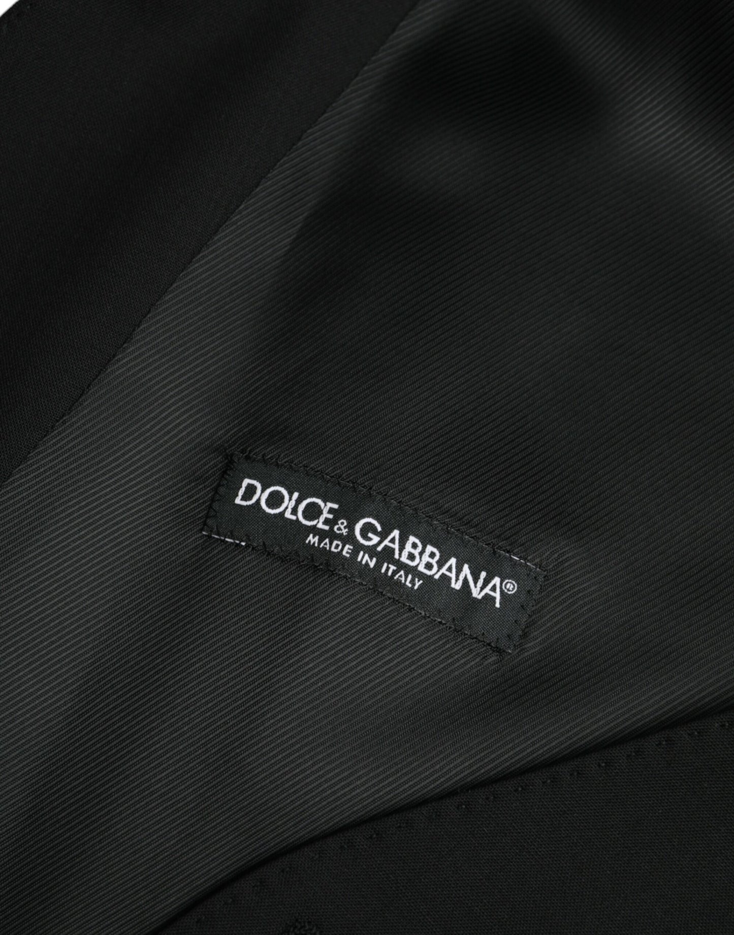 Gilet de soirée en laine noire Dolce &amp; Gabbana