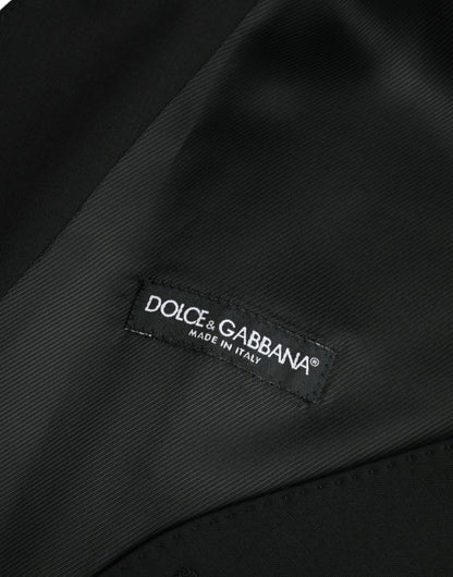Gilet de soirée en laine noire Dolce &amp; Gabbana