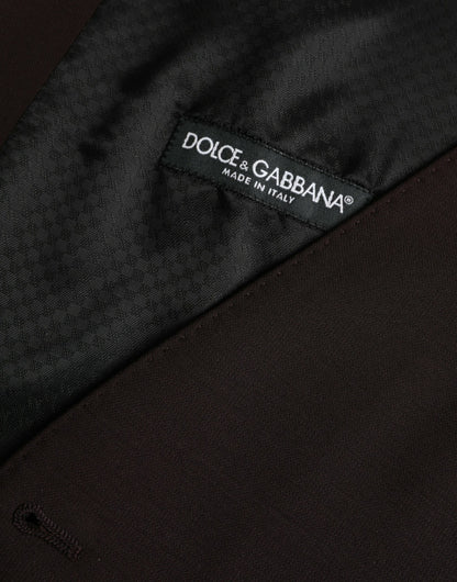 Dolce &amp; Gabbana - Robe gilet en laine marron - Gilet habillé