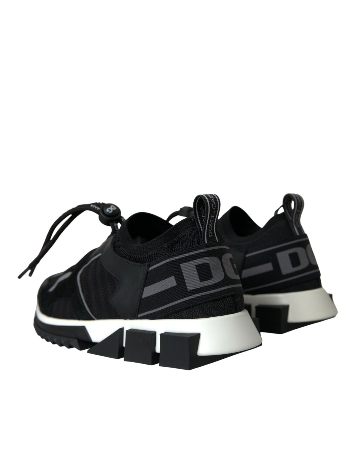 Dolce & Gabbana Black Mesh Sorrento Trekking Sneakers Shoes by Dolce & Gabbana