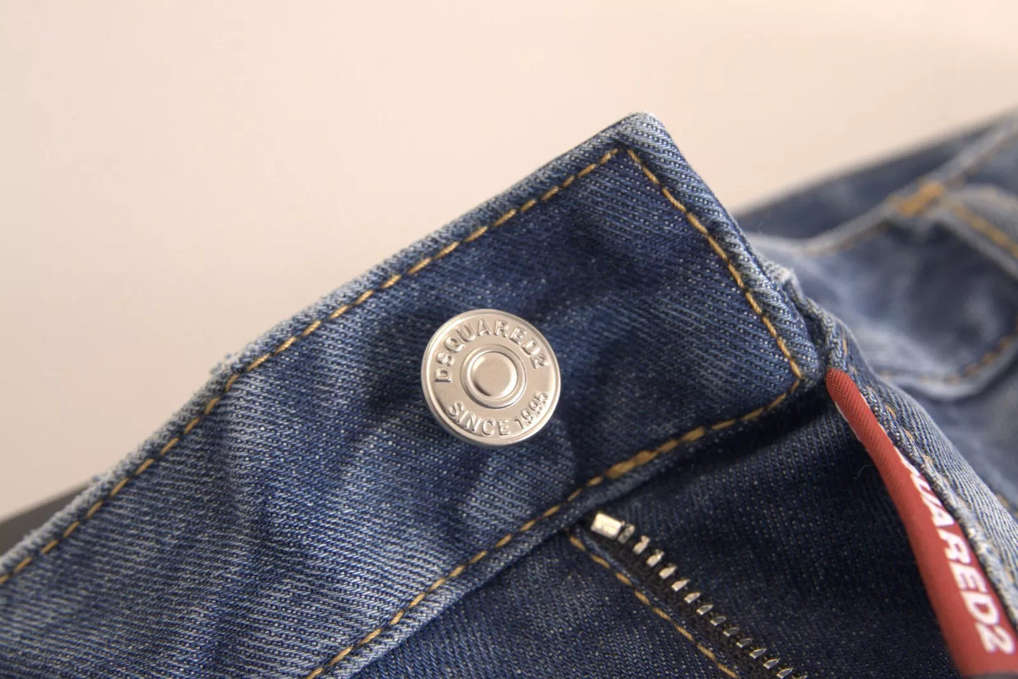 Dsquared² Blue Mid Waist Cropped Twiggy Denim Jeans by Dsquared²