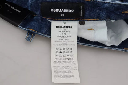 Dsquared² Blue Icon Low Waist Skinny Jennifer Denim Jeans by Dsquared²