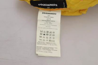 Dsquared² Yellow Cotton High Waist Straight Denim Boston Jeans by Dsquared²