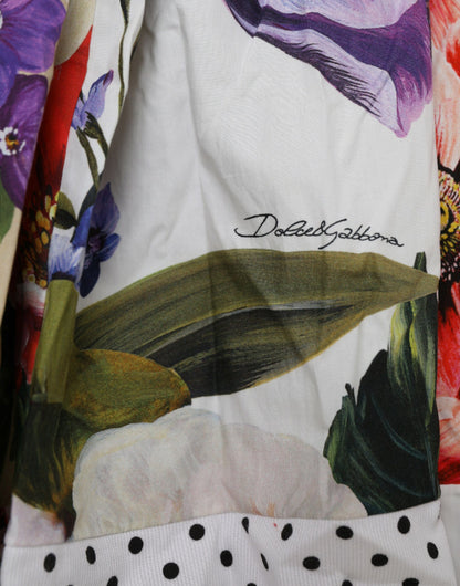Dolce & Gabbana Multicolor Patchwork Cotton Aline Mini Dress by Dolce & Gabbana