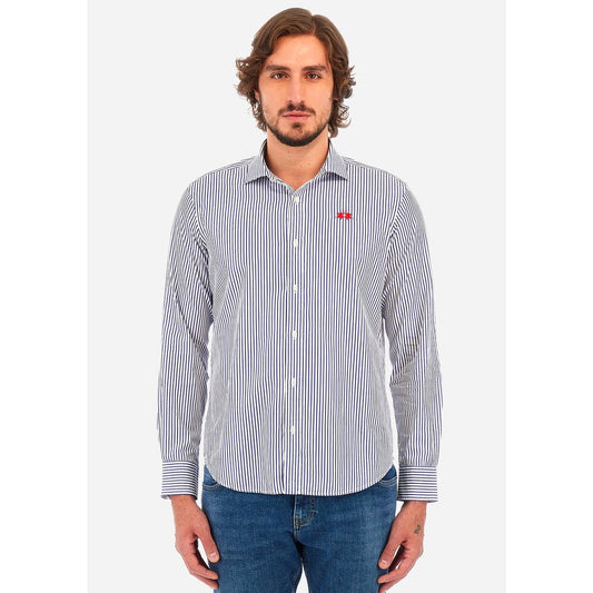 La Martina White Cotton Shirt by La Martina