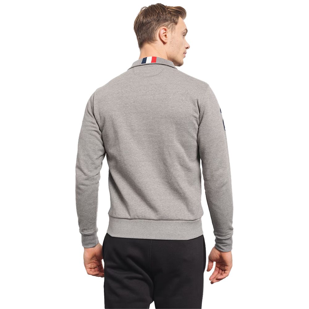 La Martina Gray Cotton Sweater by La Martina