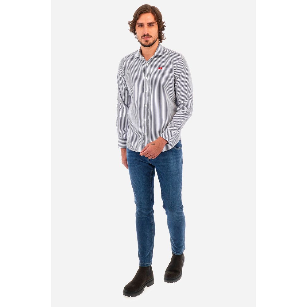 La Martina White Cotton Shirt by La Martina