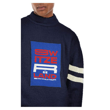 La Martina Blue Polyamide Sweater by La Martina