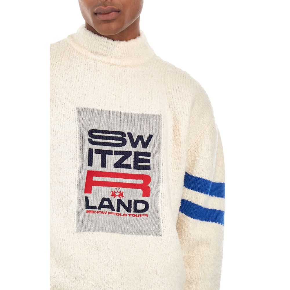 La Martina White Polyamide Sweater by La Martina