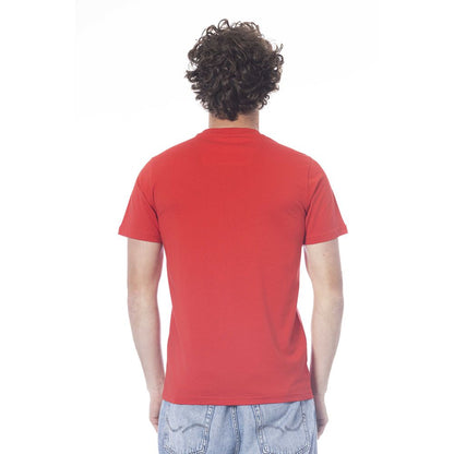 Cavalli Class Red Cotton Men T-Shirt by Cavalli Class