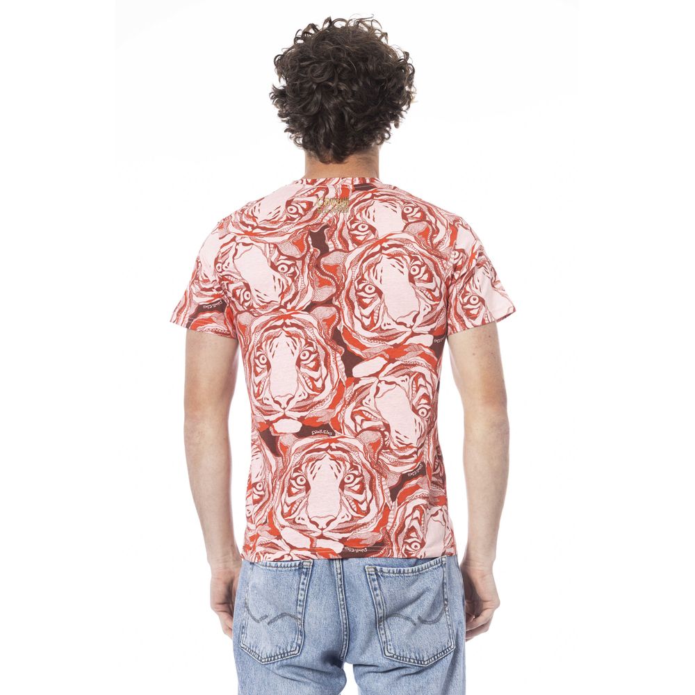 Cavalli Class Red Cotton Men T-Shirt by Cavalli Class
