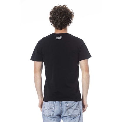 Cavalli Class Black Cotton Men T-Shirt by Cavalli Class