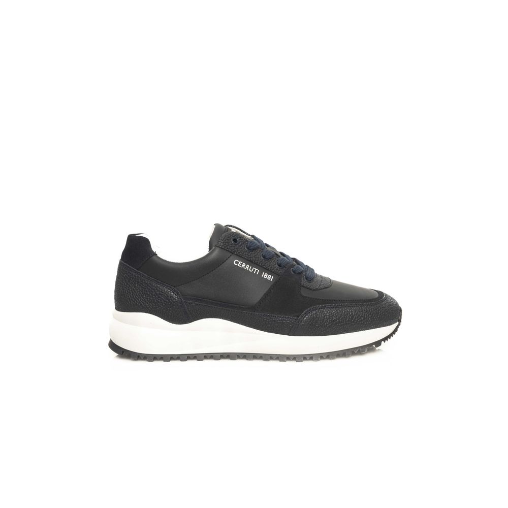 Cerruti 1881 Blue Cowhide Men Sneaker by Cerruti 1881