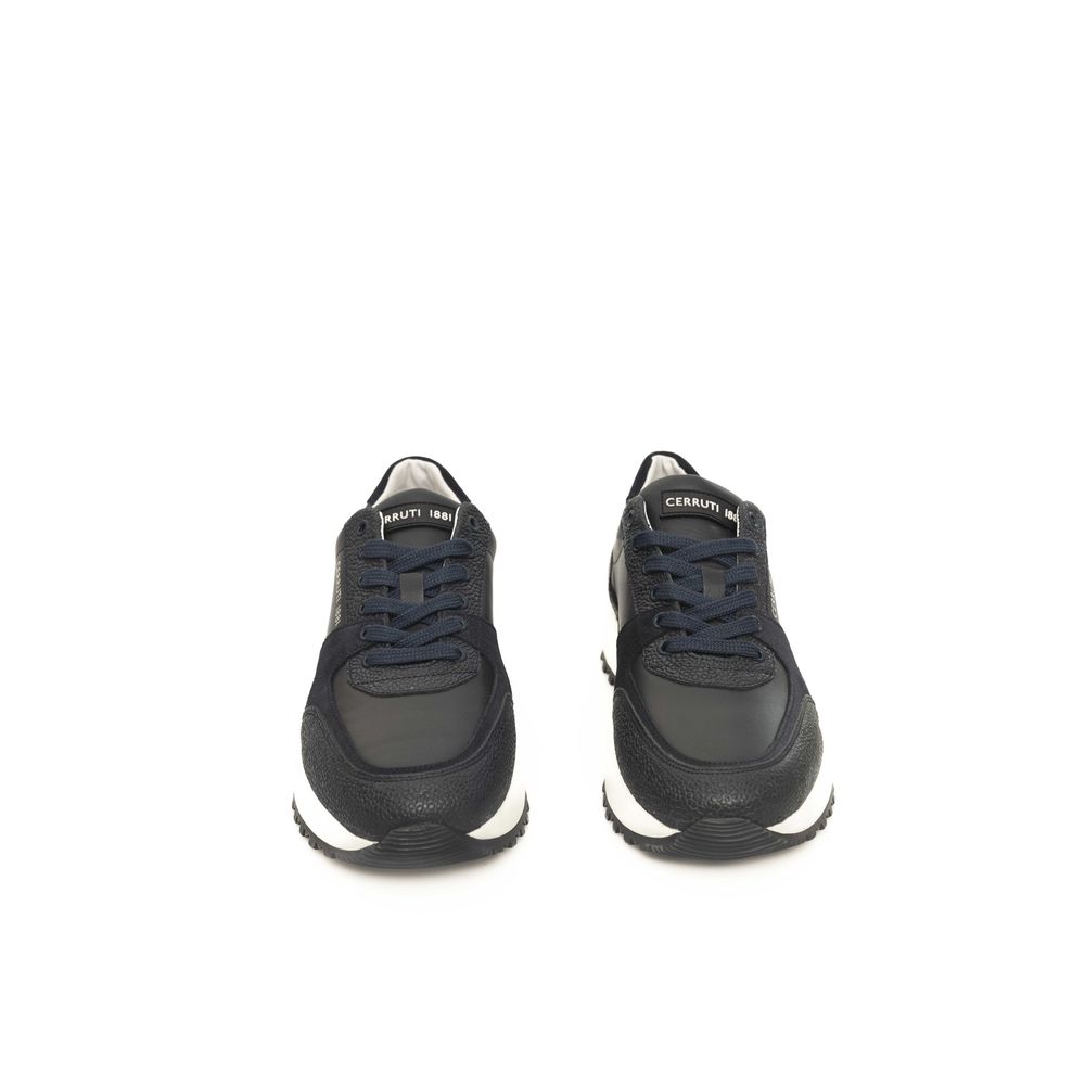 Cerruti 1881 Blue Cowhide Men Sneaker by Cerruti 1881