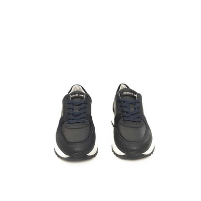 Cerruti 1881 Blue Cowhide Men Sneaker by Cerruti 1881