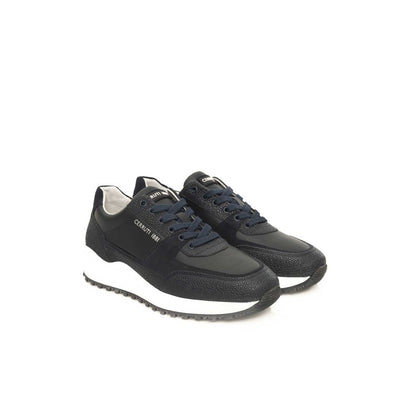 Cerruti 1881 Blue Cowhide Men Sneaker by Cerruti 1881