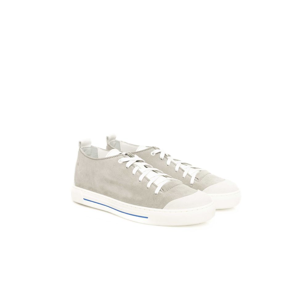 Cerruti 1881 Gray Cowhide Men Sneaker by Cerruti 1881