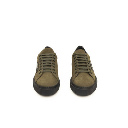 Cerruti 1881 Green Cowhide Men Sneaker by Cerruti 1881
