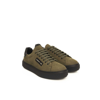 Cerruti 1881 Green Cowhide Men Sneaker by Cerruti 1881