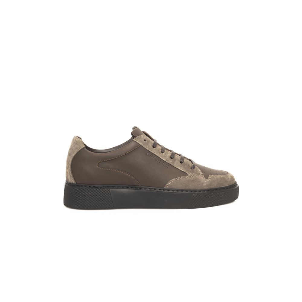 Cerruti 1881 Beige Leather Men Sneaker by Cerruti 1881