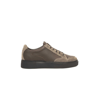 Cerruti 1881 Beige Leather Men Sneaker by Cerruti 1881