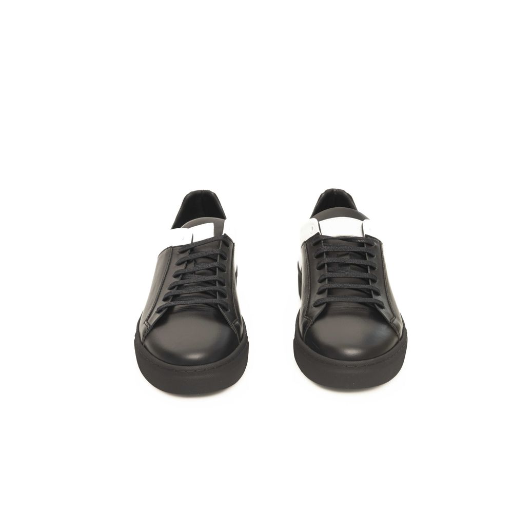 Cerruti 1881 Black Cowhide Men Sneaker by Cerruti 1881