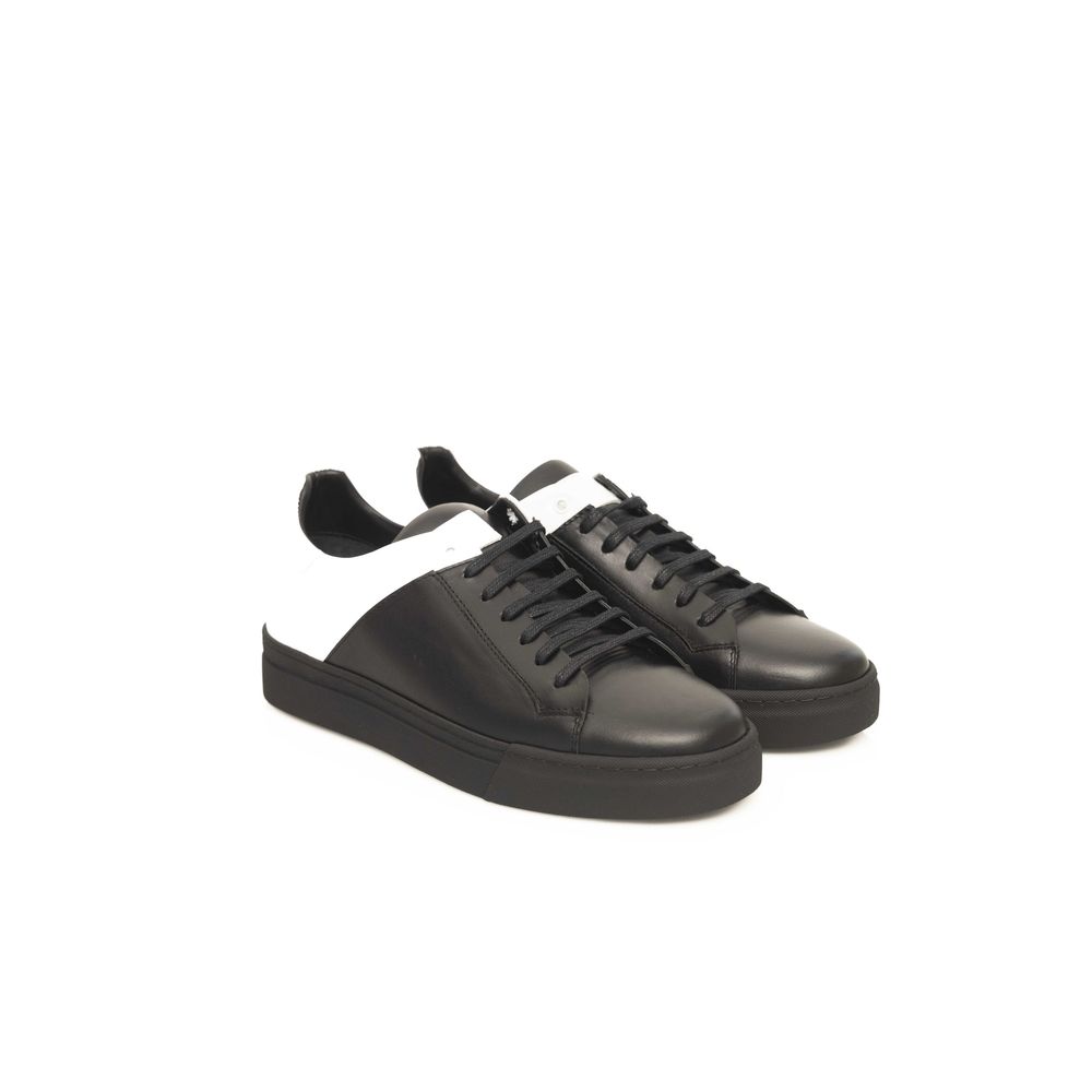 Cerruti 1881 Black Cowhide Men Sneaker by Cerruti 1881