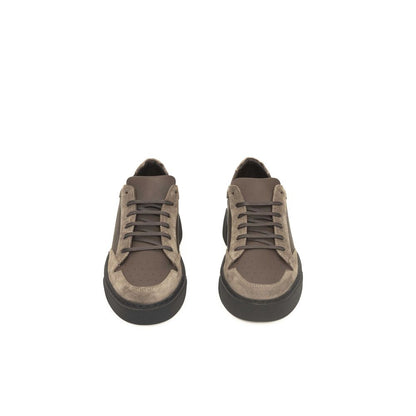 Cerruti 1881 Beige Leather Men Sneaker by Cerruti 1881