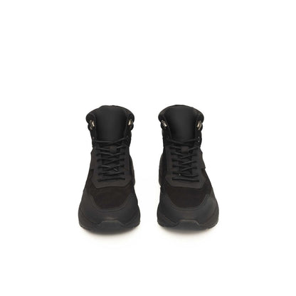 Cerruti 1881 Black Leather Men Sneaker by Cerruti 1881