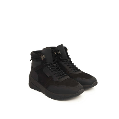 Cerruti 1881 Black Leather Men Sneaker by Cerruti 1881