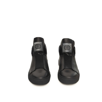 Cerruti 1881 Black Calfskin Men Sneaker by Cerruti 1881