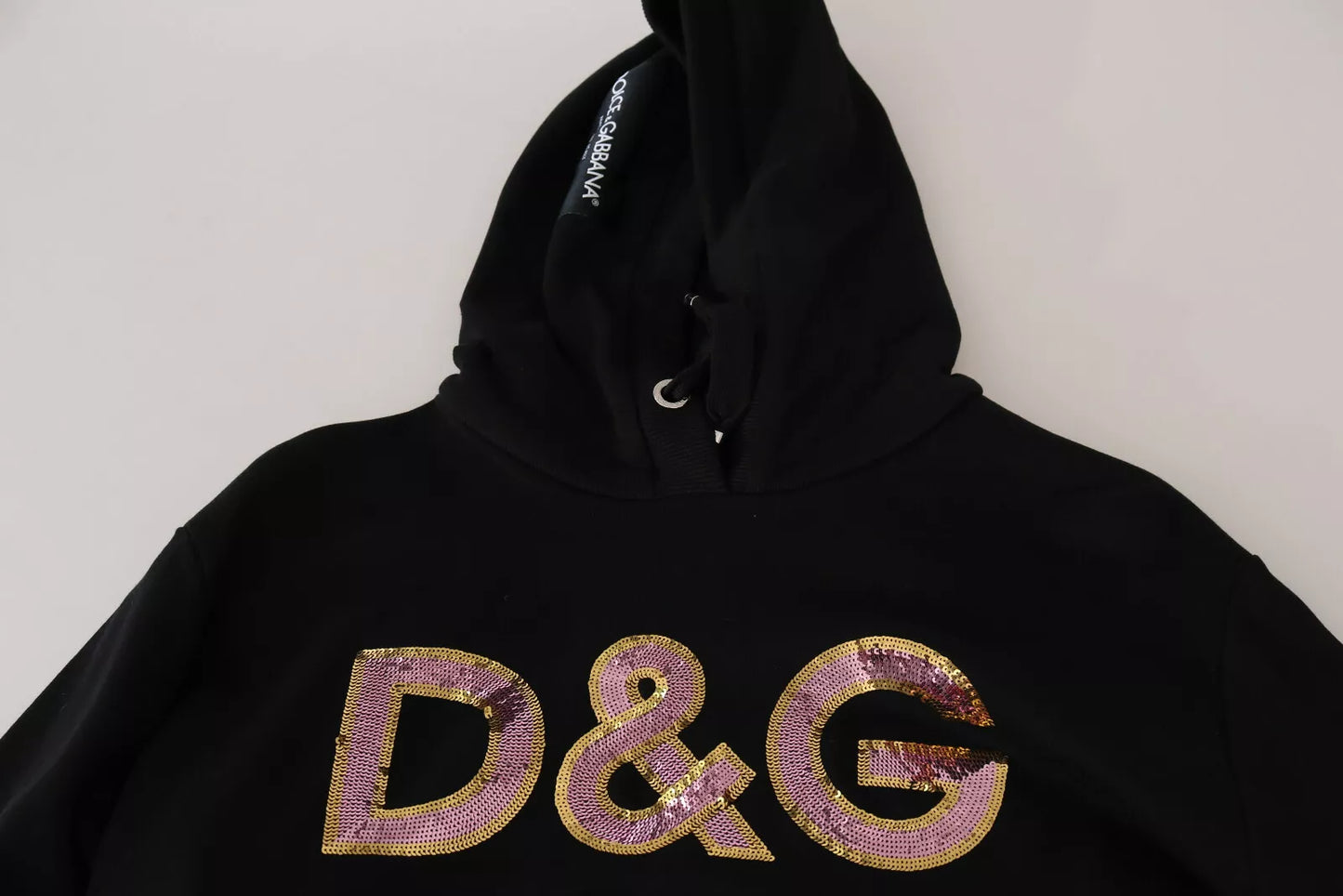 Dolce & Gabbana DG Sequined Hooded Pullover Sweater by Dolce & Gabbana