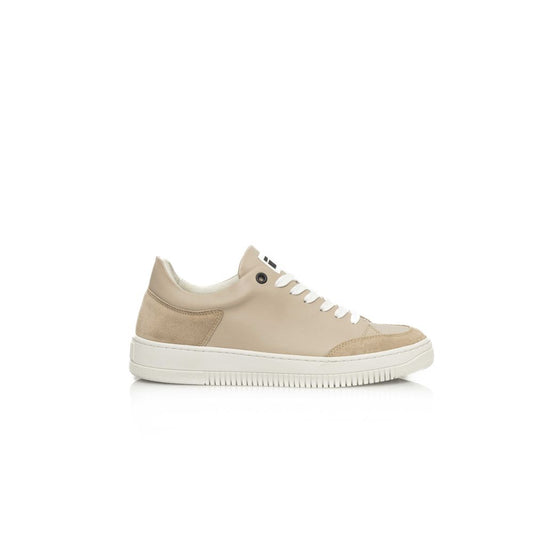 Cerruti 1881 Beige Leather Women Platform Sneaker by Cerruti 1881