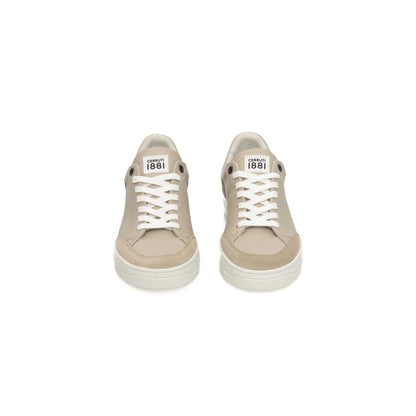 Cerruti 1881 Beige Leather Women Platform Sneaker by Cerruti 1881