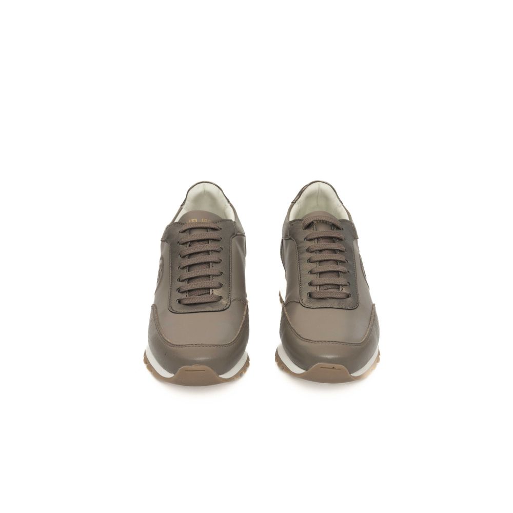Cerruti 1881 Beige Cowhide Women Sneaker by Cerruti 1881