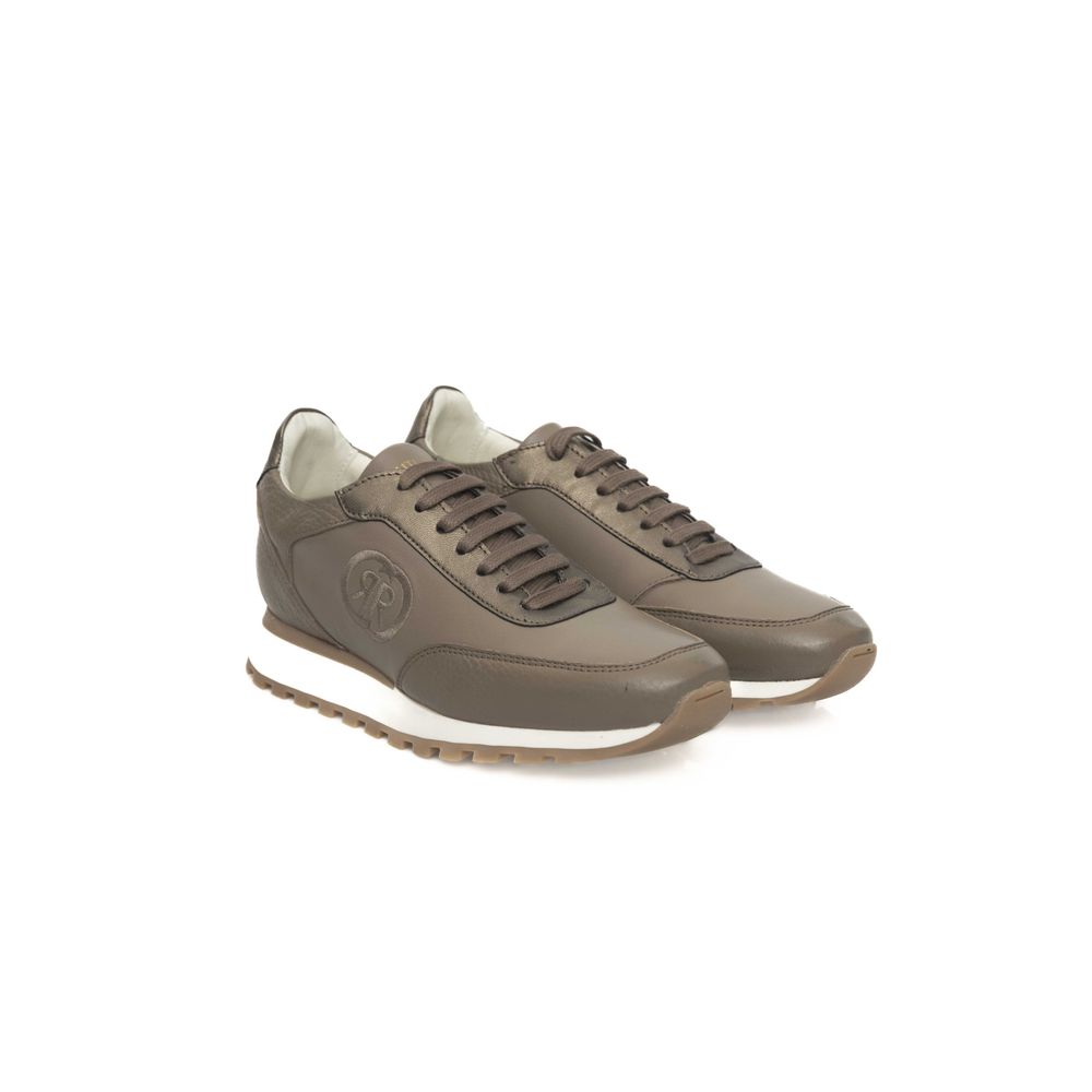 Cerruti 1881 Beige Cowhide Women Sneaker by Cerruti 1881