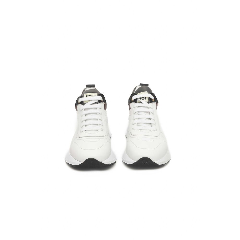 Cerruti 1881 White Leather Women Sneaker by Cerruti 1881