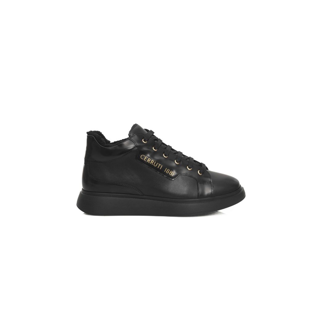 Cerruti 1881 Black Leather Women Sneaker by Cerruti 1881