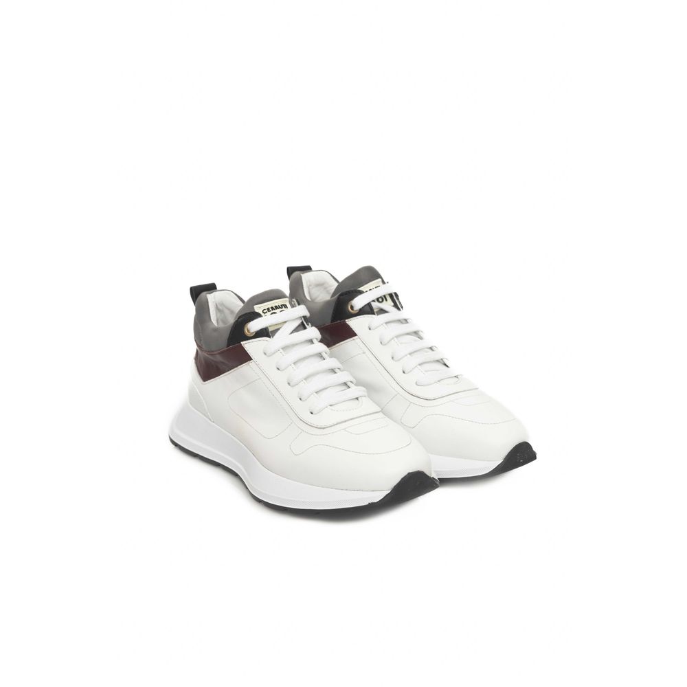 Cerruti 1881 White Leather Women Sneaker by Cerruti 1881