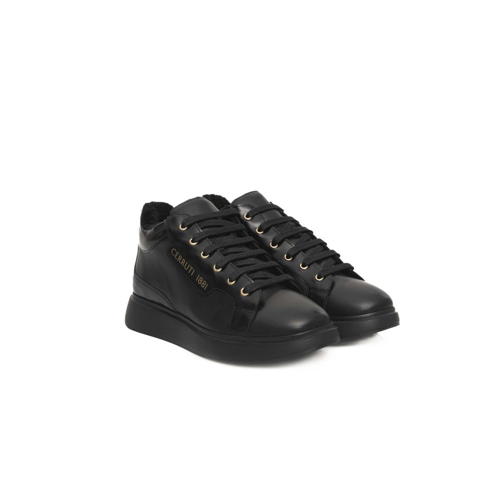 Cerruti 1881 Black Leather Women Sneaker by Cerruti 1881