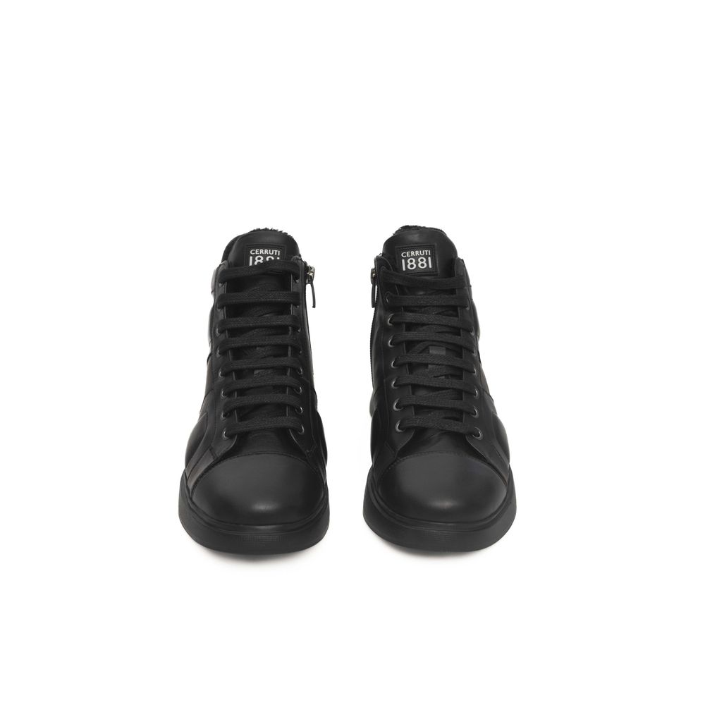 Cerruti 1881 Black Cowhide Women Sneaker by Cerruti 1881