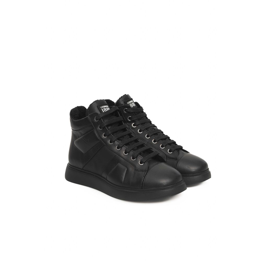 Cerruti 1881 Black Cowhide Women Sneaker by Cerruti 1881