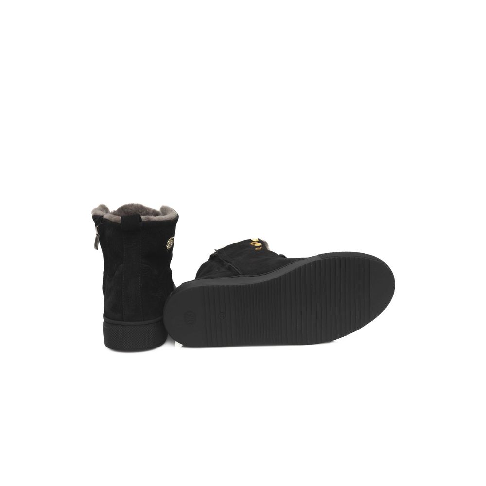 Cerruti 1881 Black Cowhide Women Sneaker by Cerruti 1881