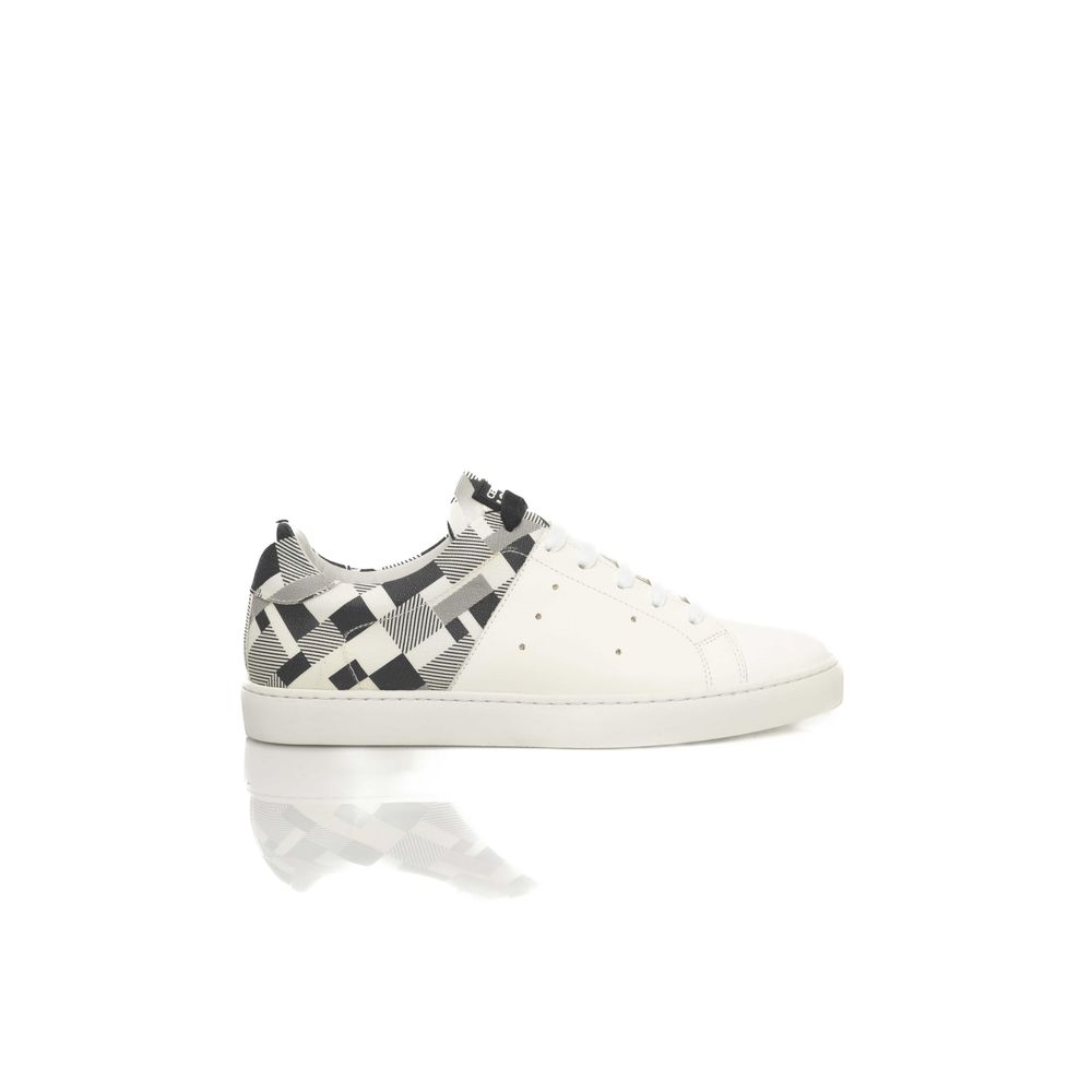 Cerruti 1881 White Calfskin Men Sneaker by Cerruti 1881