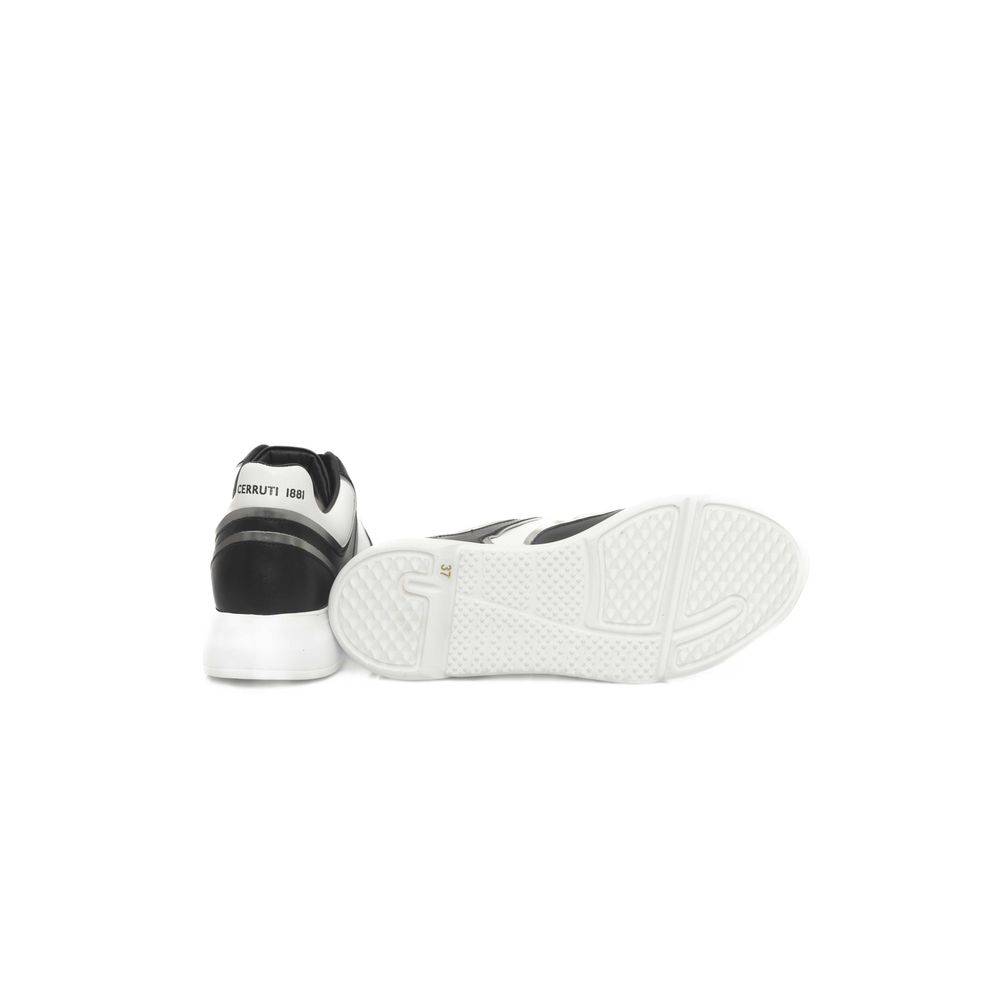 Cerruti 1881 Black Cowhide Women Sneaker by Cerruti 1881