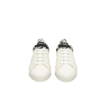 Cerruti 1881 White Calfskin Men Sneaker by Cerruti 1881