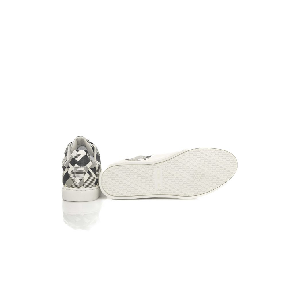 Cerruti 1881 White Calfskin Men Sneaker by Cerruti 1881